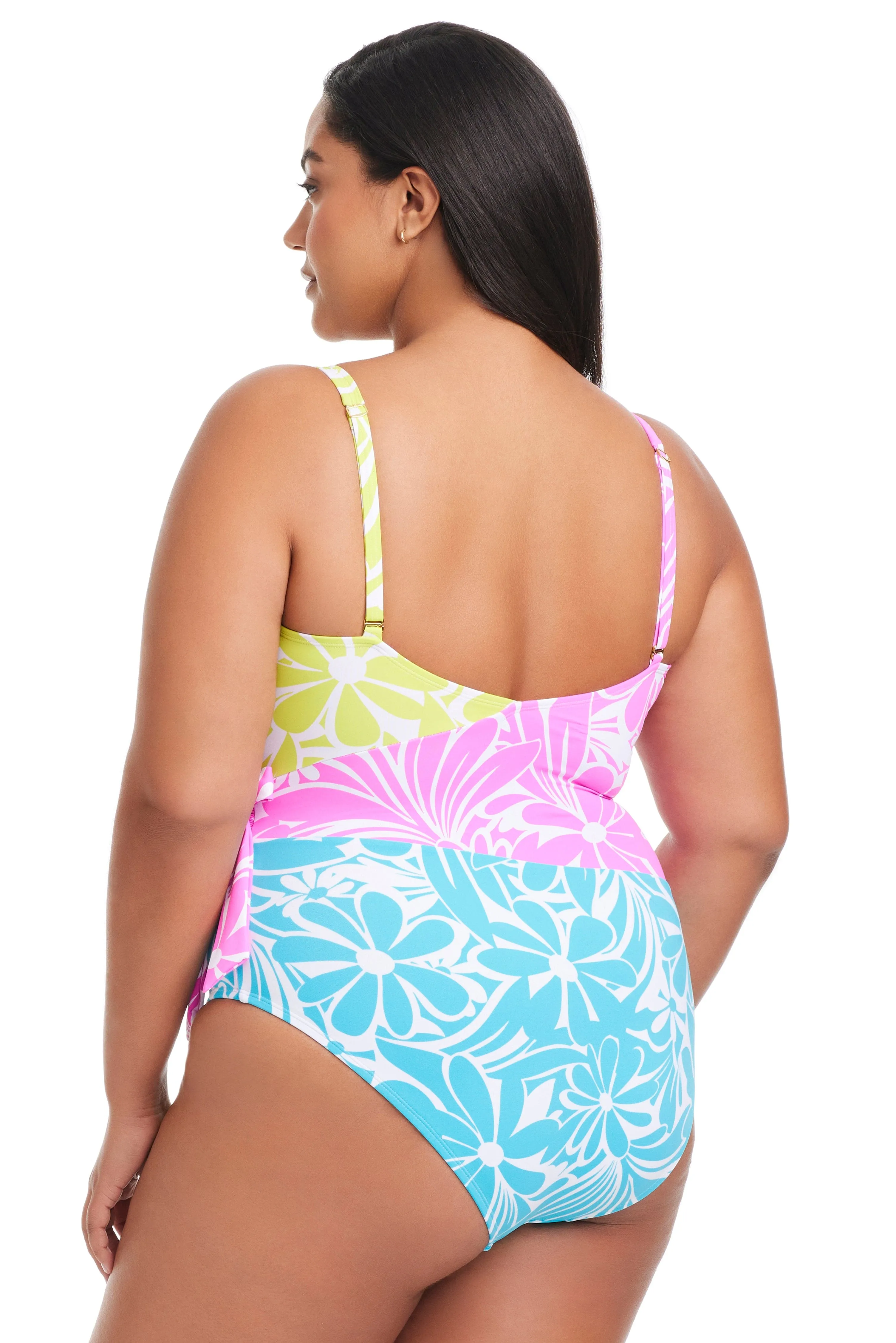 Plus Size Sock It To Me Surplice One Piece Swimsuit sold by Bleu Rod Beattie product image thumbnail 2