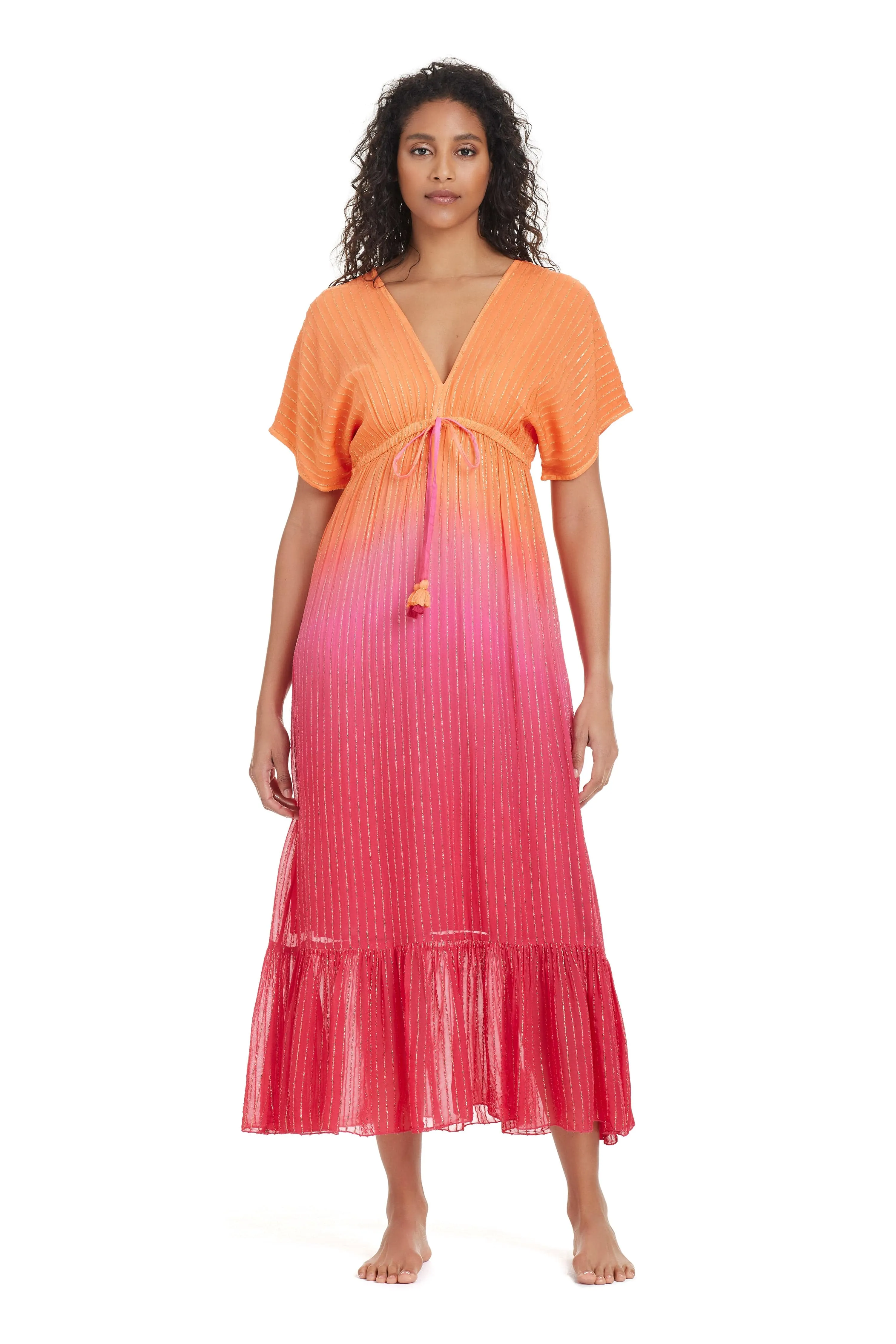 The New Ombre Maxi Dress in Sunset Blush sold by Bleu Rod Beattie