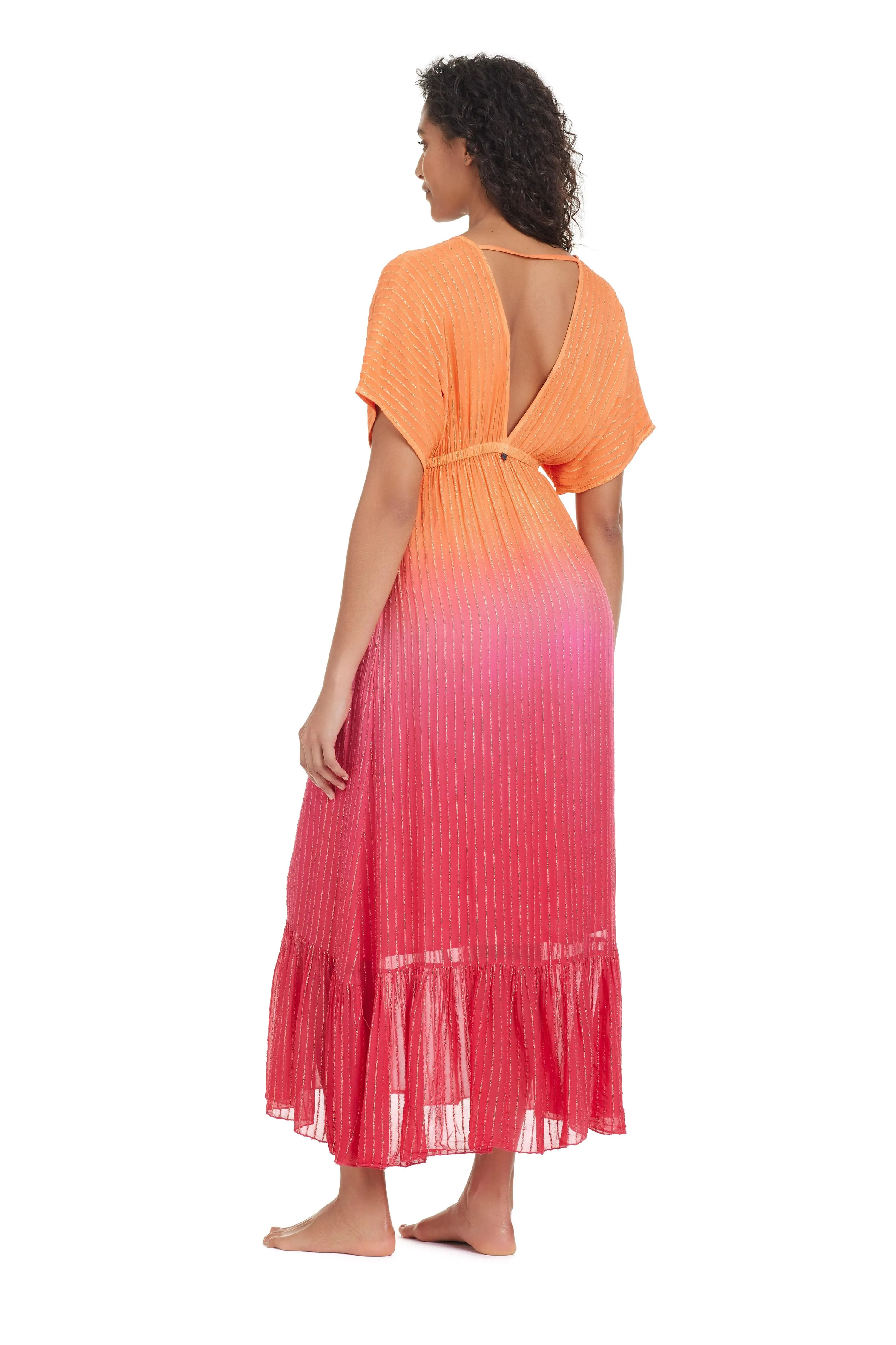 The New Ombre Maxi Dress in Sunset Blush sold by Bleu Rod Beattie product image thumbnail 2