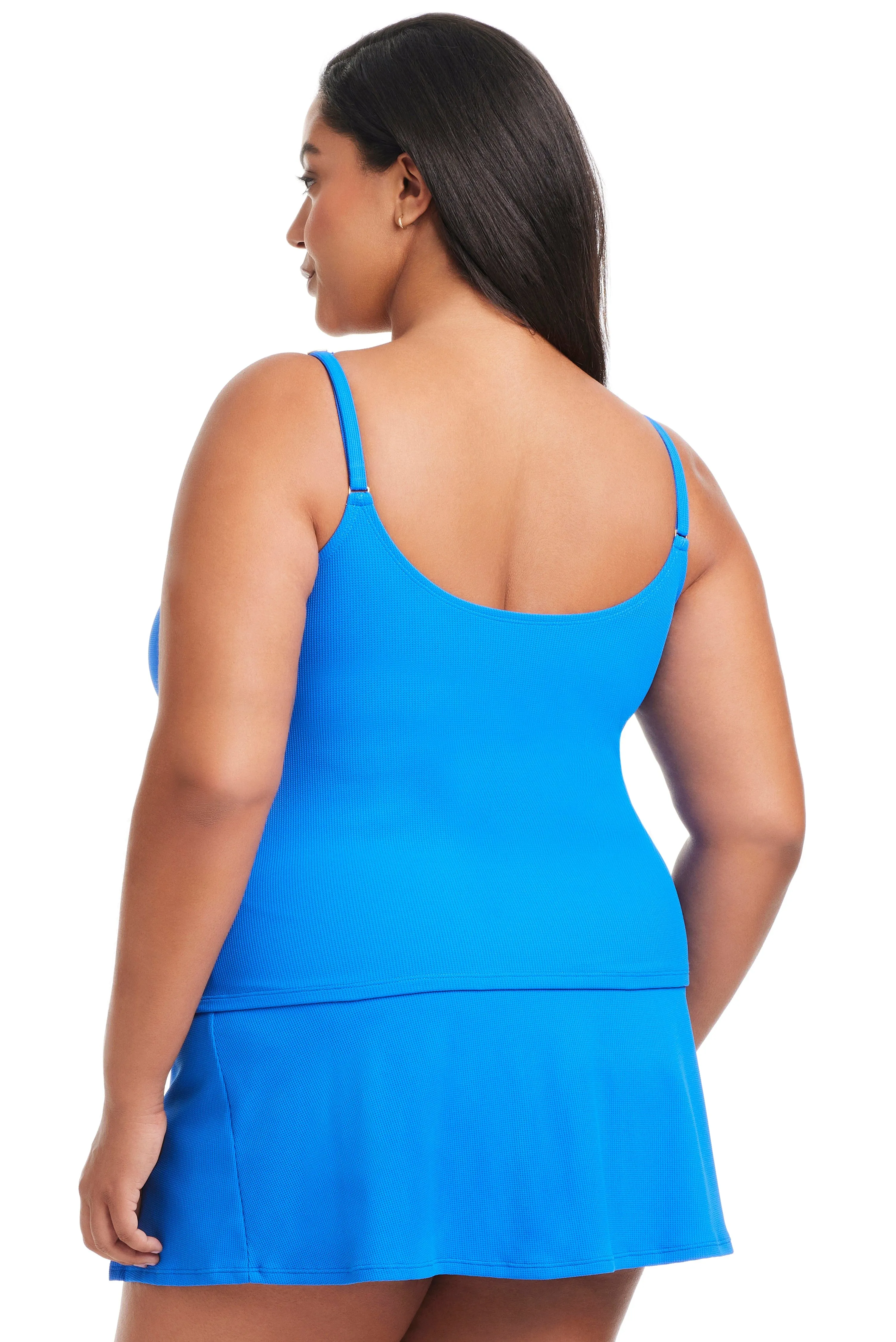 Plus Size Pique Ole V-Neck Tankini Top sold by Bleu Rod Beattie product image thumbnail 4