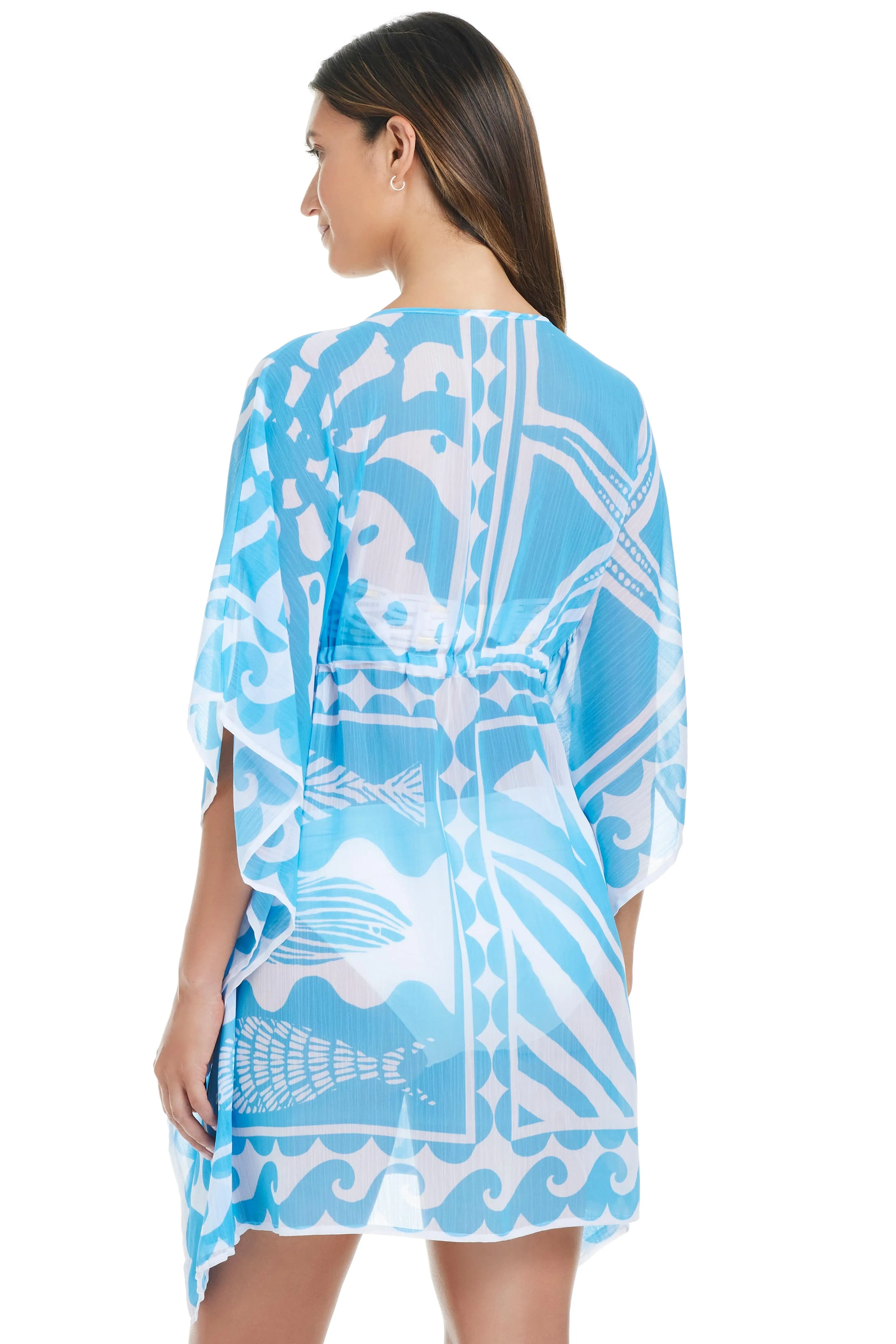 Catch Of The Day Caftan Cover Up sold by Bleu Rod Beattie product image thumbnail 2