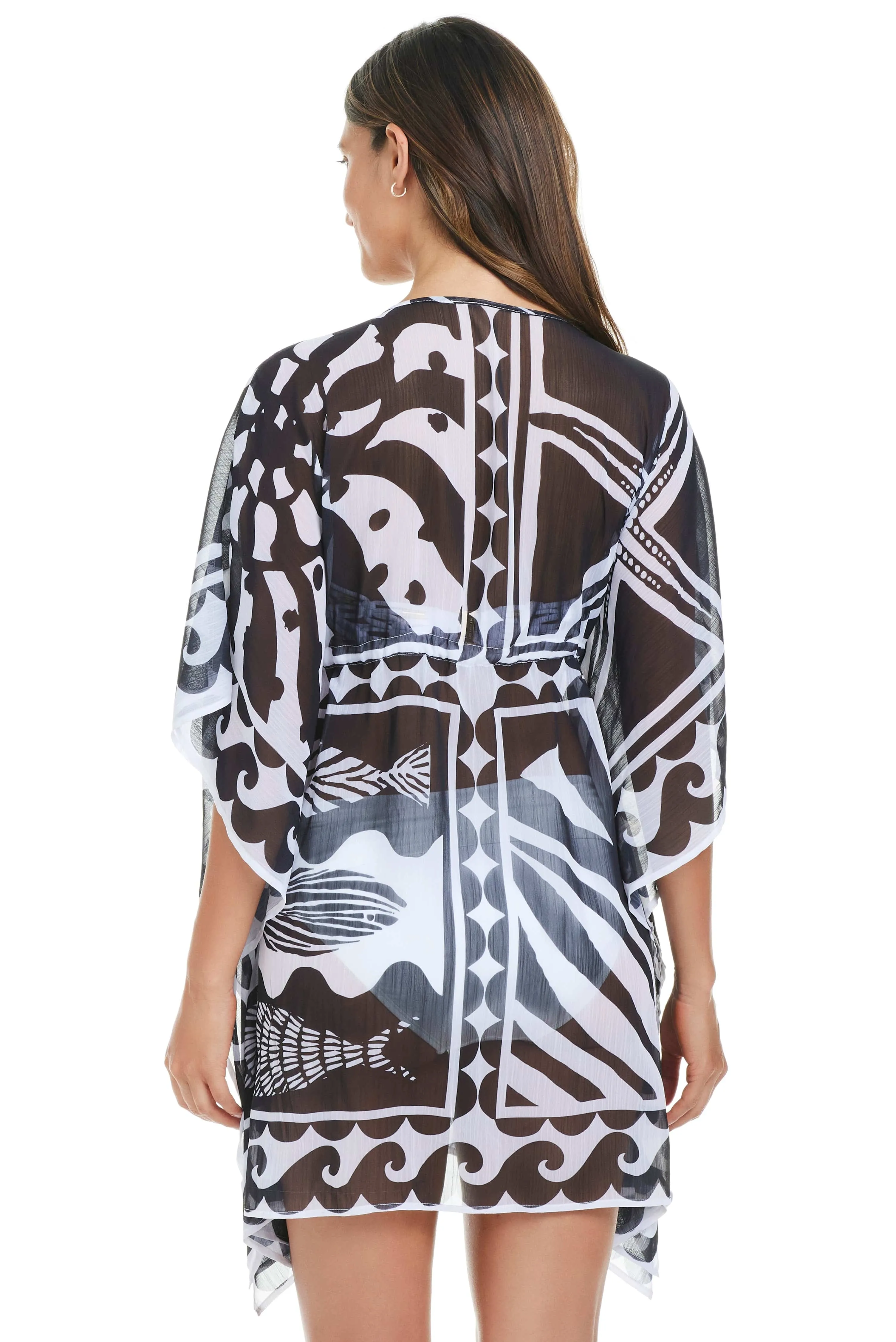 Catch Of The Day Caftan Cover Up sold by Bleu Rod Beattie product image thumbnail 4