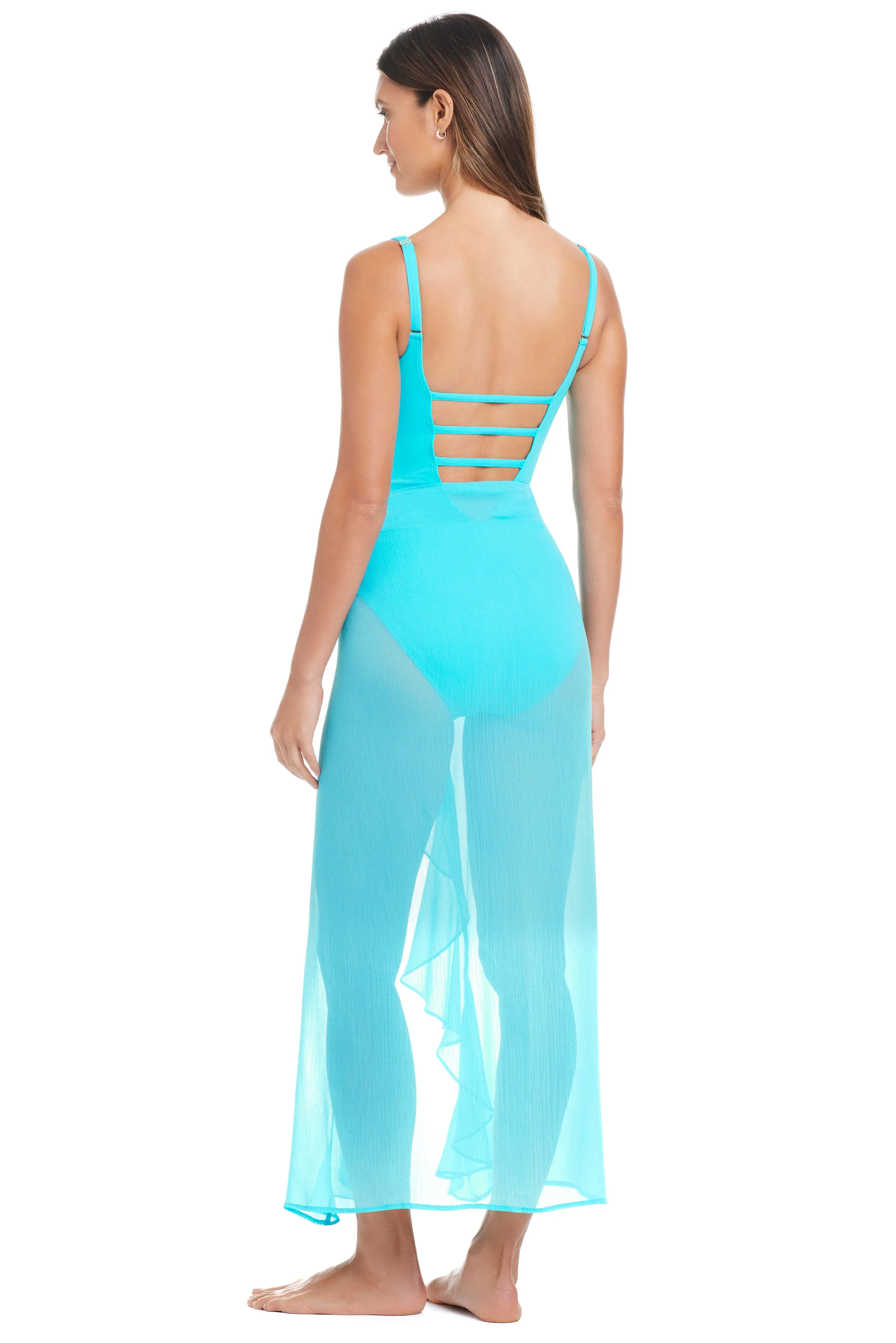 New! Limited Edition Long Ruffle Sarong Coverup sold by Bleu Rod Beattie product image thumbnail 4