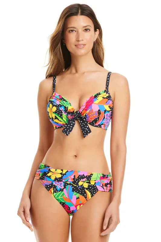 NEW! Extra Bold Tie Front D-DD Cup Bikini Top sold by Bleu Rod Beattie