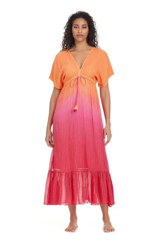 Women's Premium Ombre Maxi Dress in Sunset Blush sold by Bleu Rod Beattie