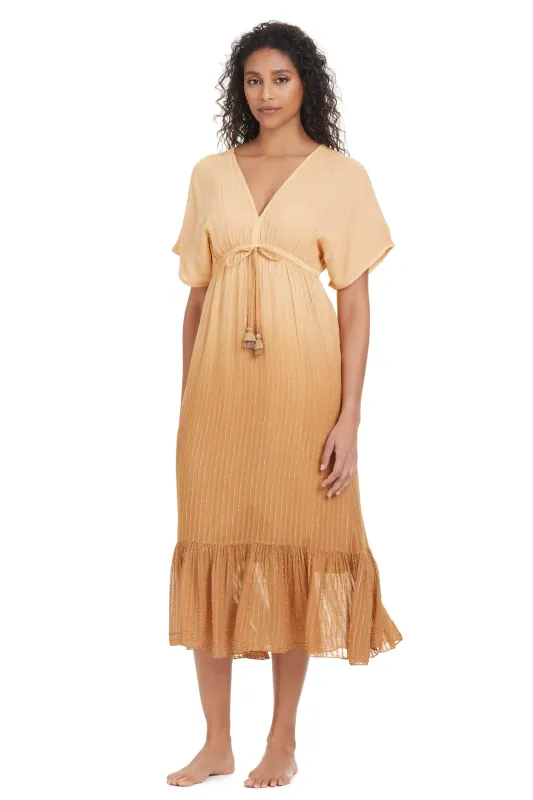 Women's Premium Ombre Maxi Dress in Sand sold by Bleu Rod Beattie