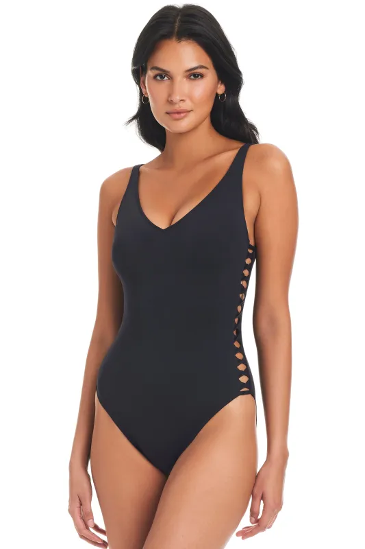 The Black Kore Premium One Piece Swimsuit sold by Bleu Rod Beattie