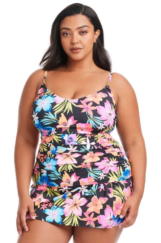 Women's Plus Size Sweet Escape Scoop Neck Premium Tankini Top sold by Bleu Rod Beattie