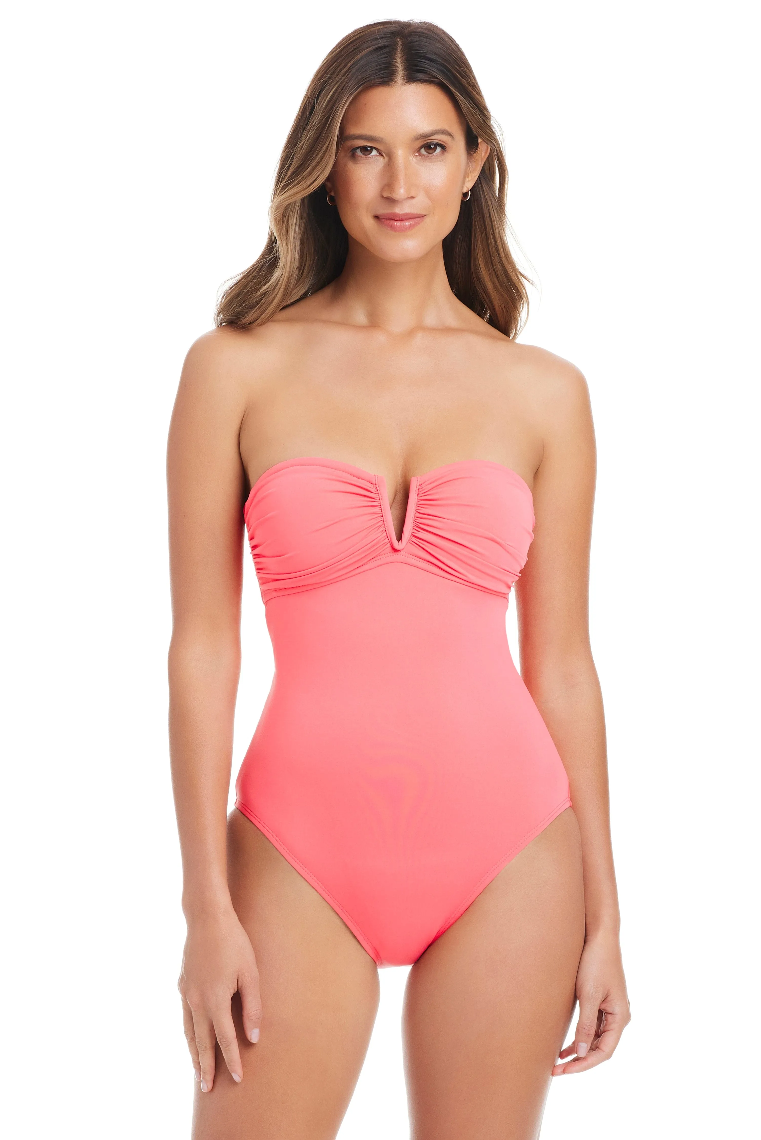 La Cote D'Azur Women's V Wire Bandeau Premium One Piece Swimsuit sold by Bleu Rod Beattie product image thumbnail 5