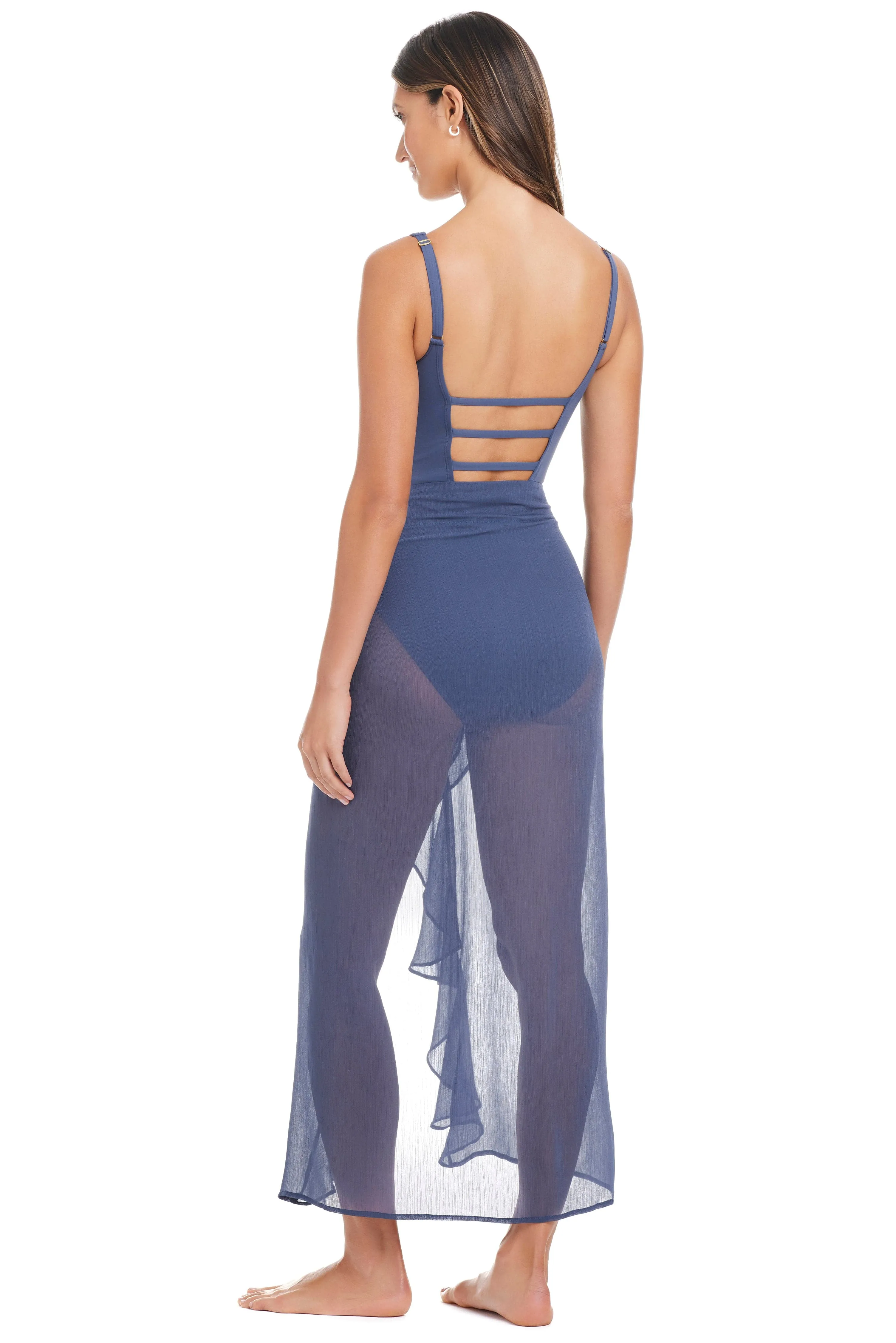 The Bleu Rod Beattie Women's Premium LIMITED EDITION Long Ruffle Sarong Coverup sold by Bleu Rod Beattie product image thumbnail 2