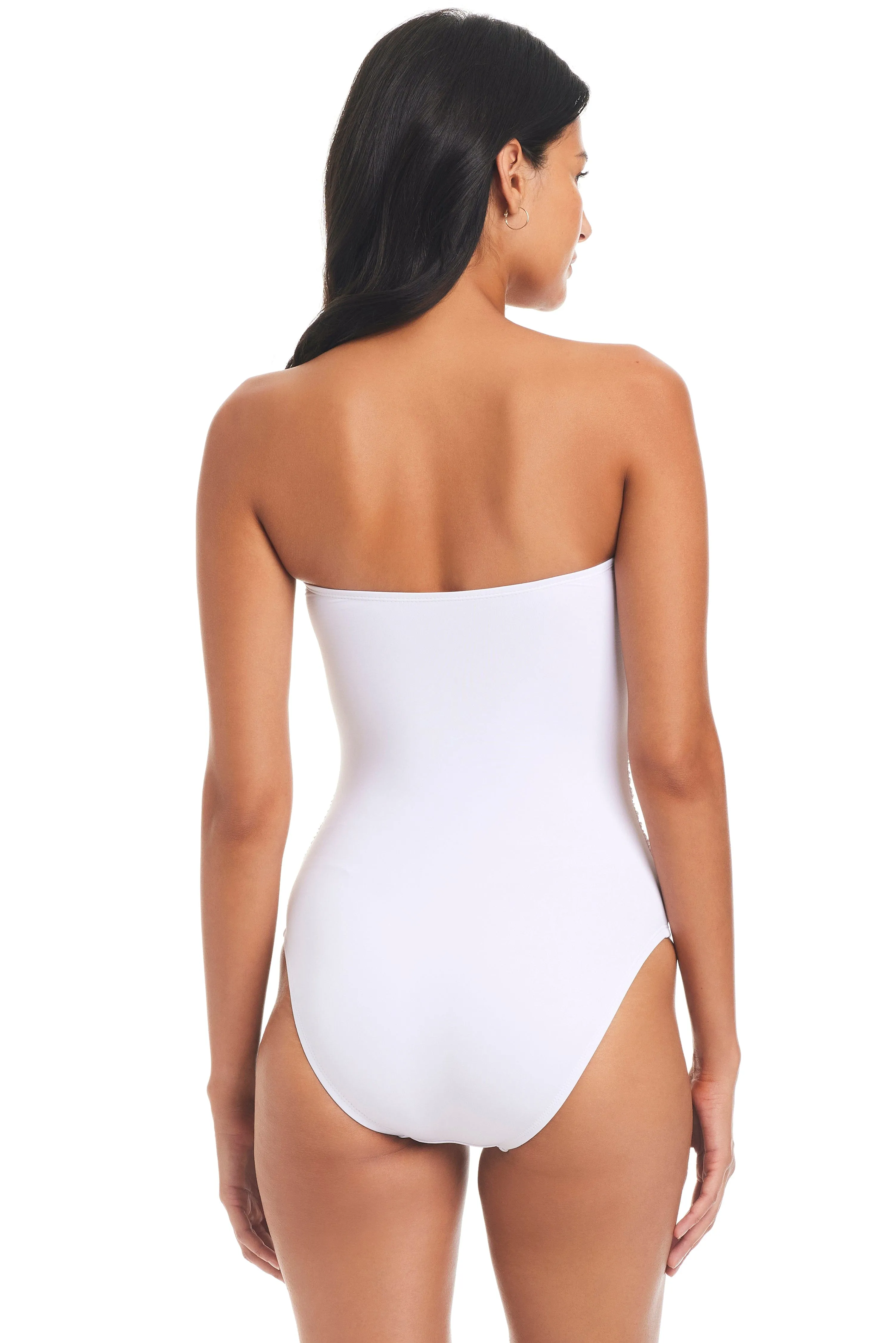 The Kore Twist Bandeau Premium One-Piece Swimsuit en White sold by Bleu Rod Beattie product image thumbnail 2