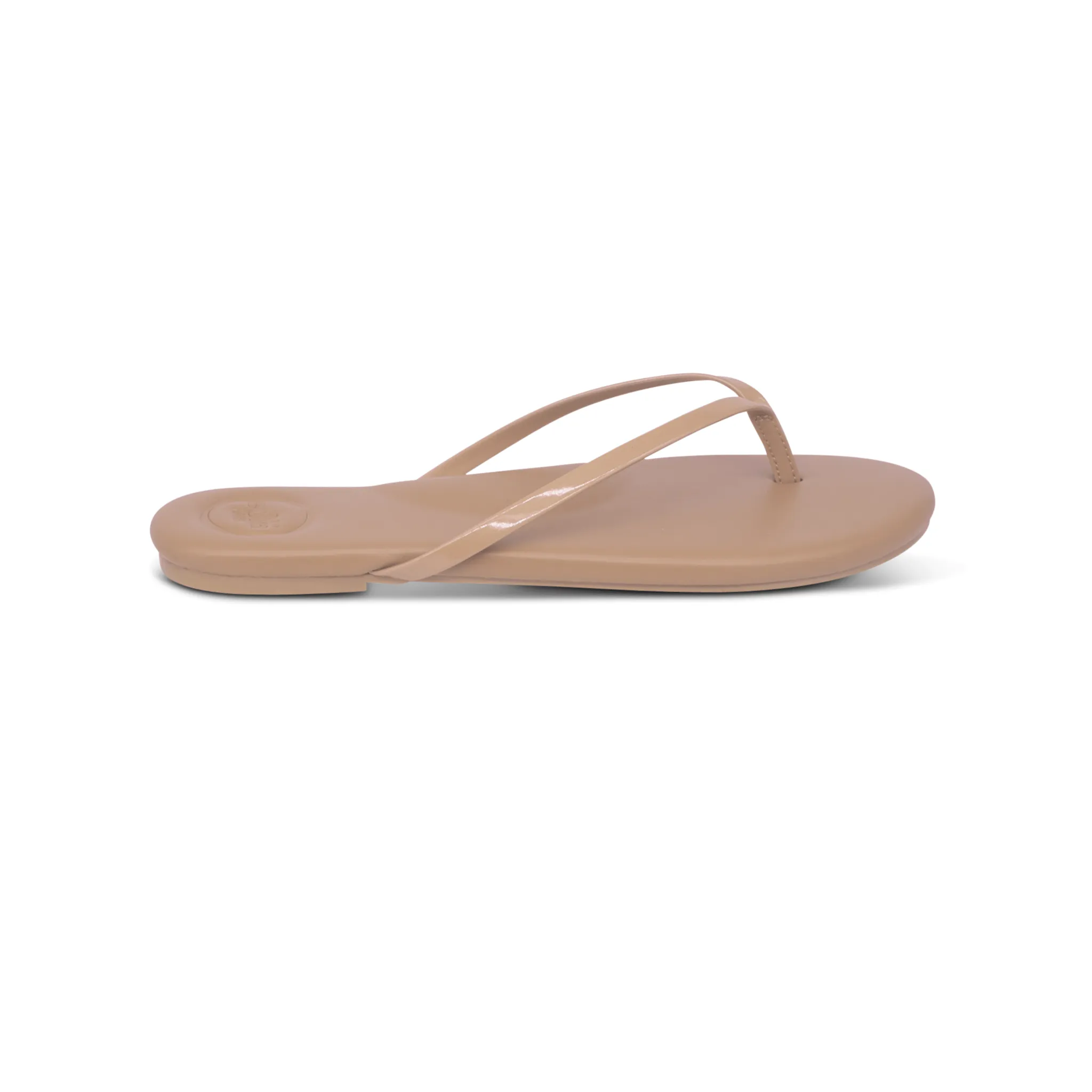 The Indie Patent Strap Sandal In Nude sold by Bleu Rod Beattie product image thumbnail 4