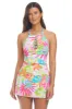 Packing a Punch Hi-Neck Tankini with Underwire and Lattice Front Top sold by Bleu Rod Beattie
