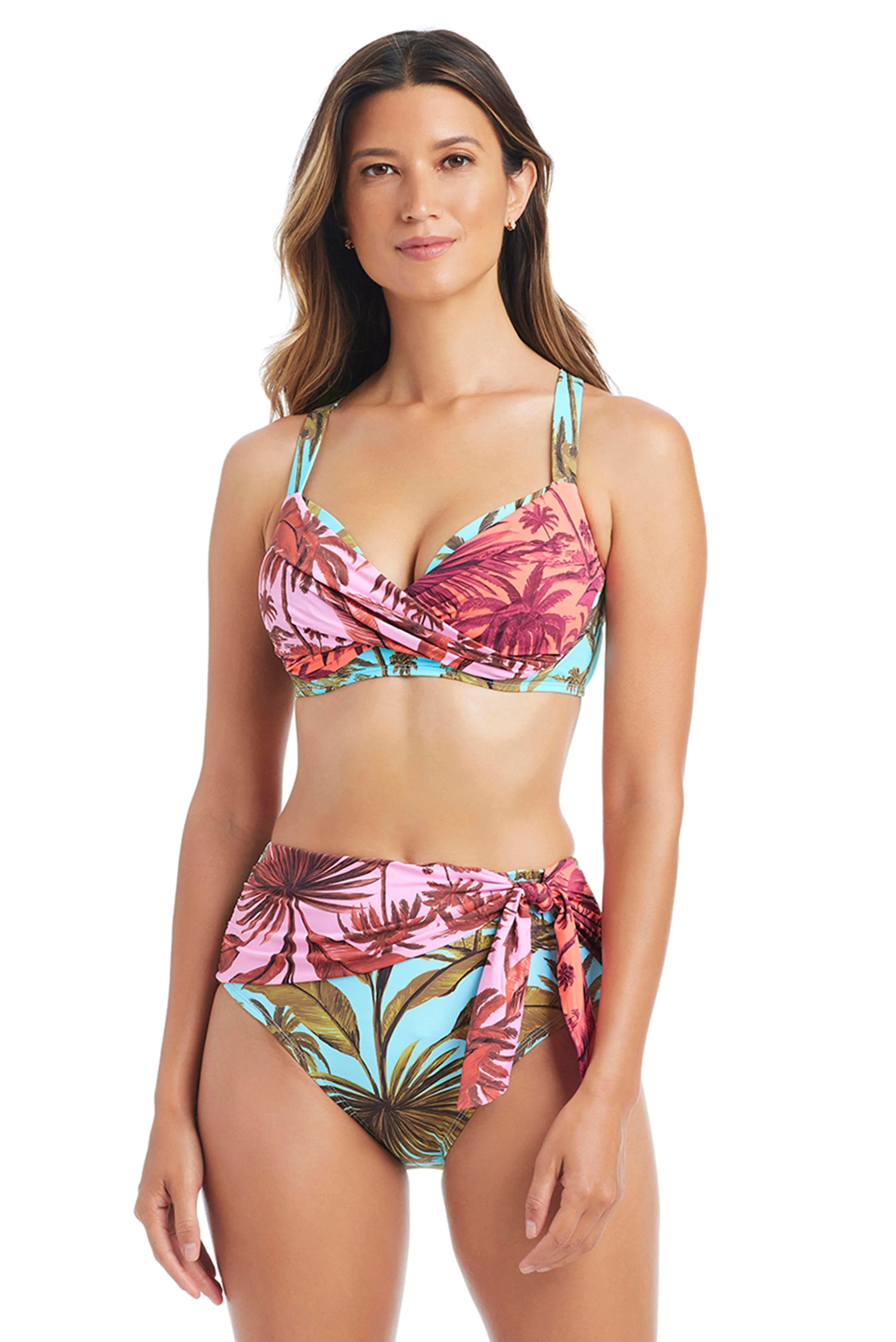White Lotus Underwire D-DD Cup Bikini Top sold by Bleu Rod Beattie