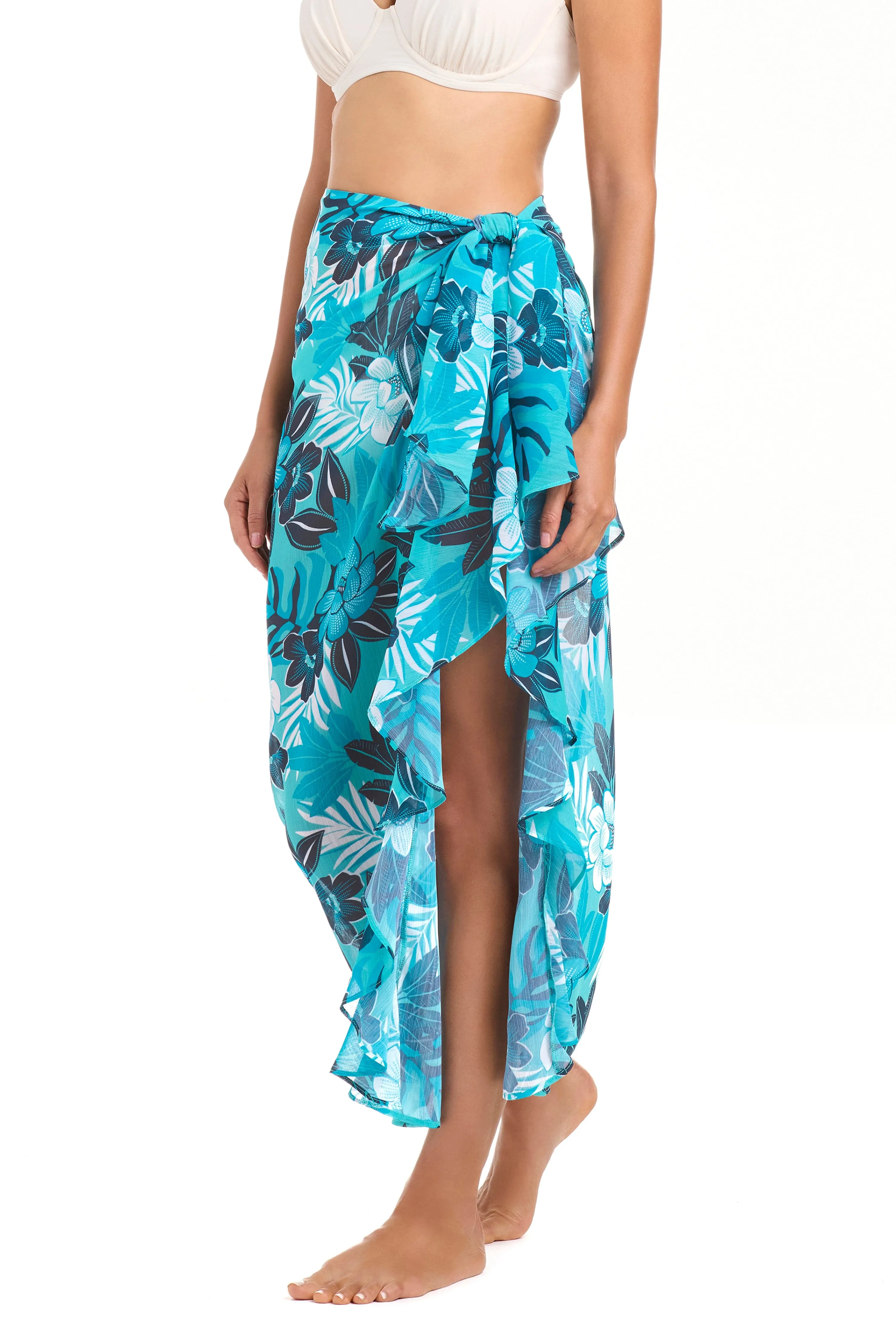 Moody Blooms Sarong Coverup sold by Bleu Rod Beattie product image thumbnail 3
