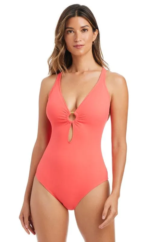 Pique Ole Crossback Mio One-Piece Swimsuit sold by Bleu Rod Beattie product image thumbnail 5