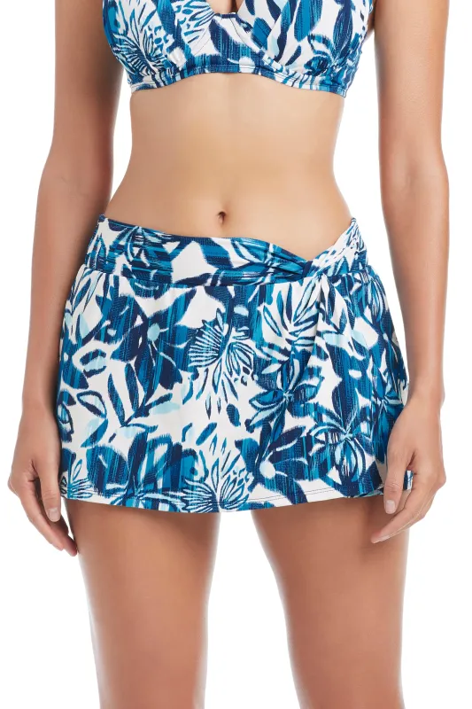 The Turning Tides Draped Skirted Bottom sold by Bleu Rod Beattie