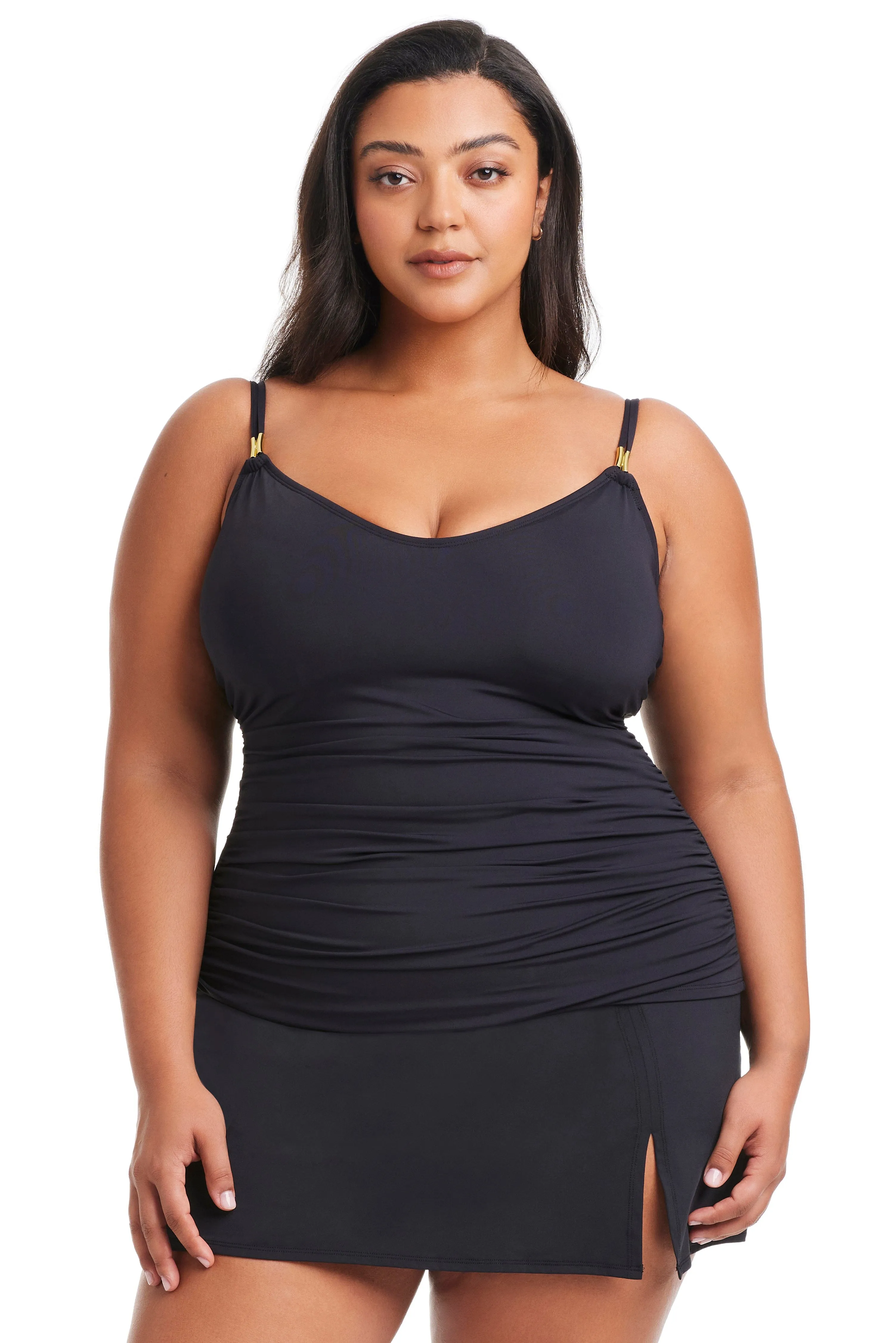 Plus Size Kore Scoop Neck Tankini Top sold by Bleu Rod Beattie