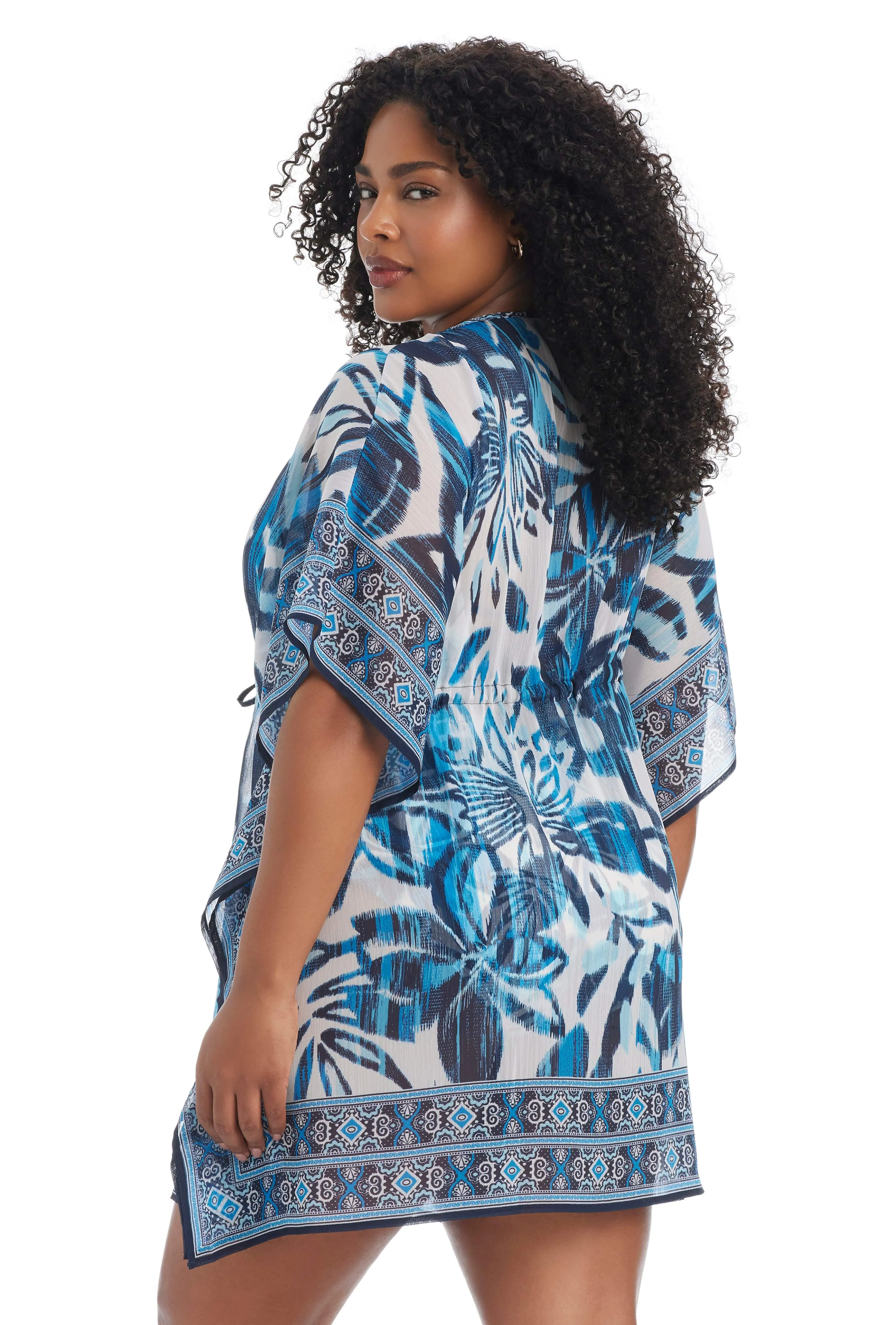 Turning Tides Plus Size Caftan Coverup sold by Bleu Rod Beattie product image thumbnail 2