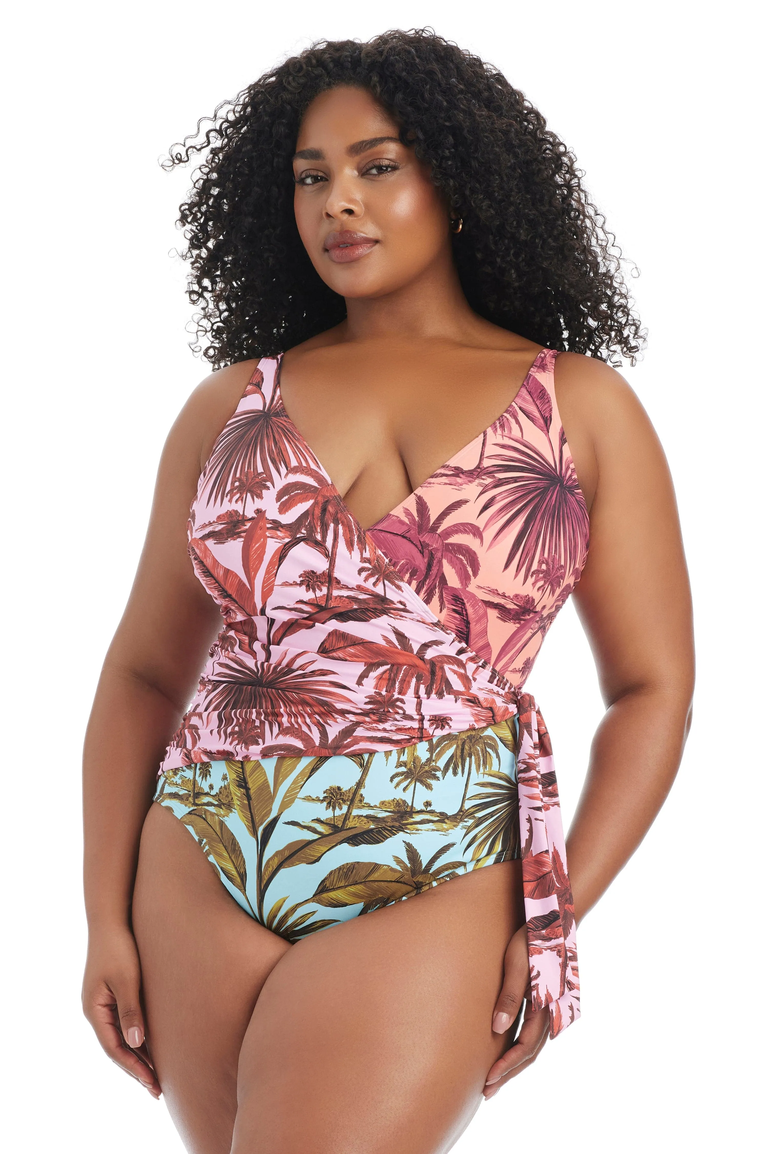 White Lotus Plus Mio One-Piece Swimsuit sold by Bleu Rod Beattie