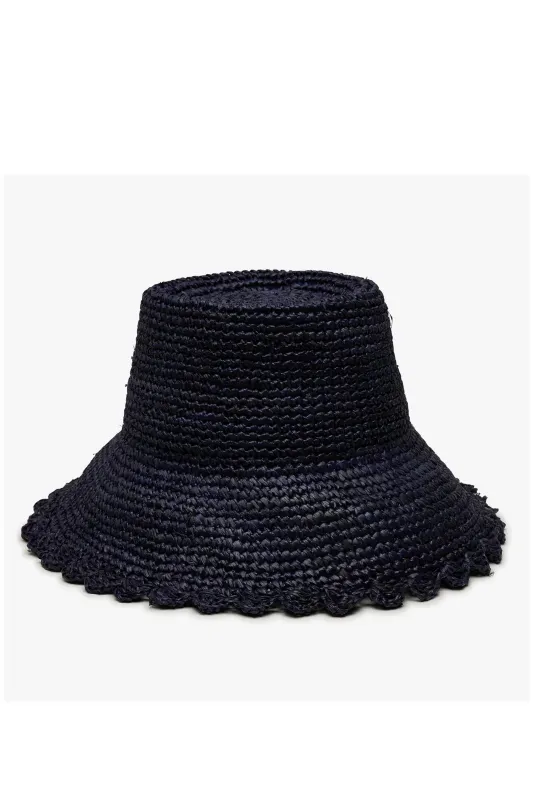 Lacey Bucket Hat in Navy sold by Bleu Rod Beattie