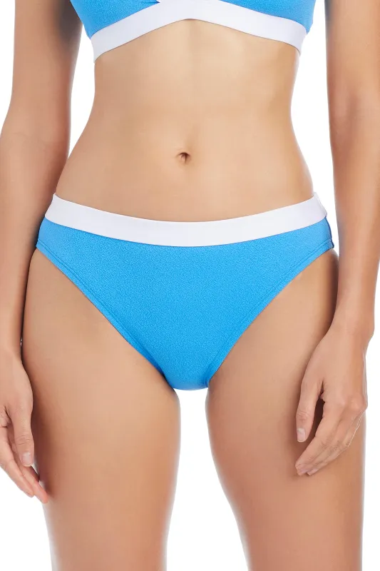 I'm With The Band Basic Hipster Bikini Bottom in Amalfi Bleu made by Bleu Rod Beattie