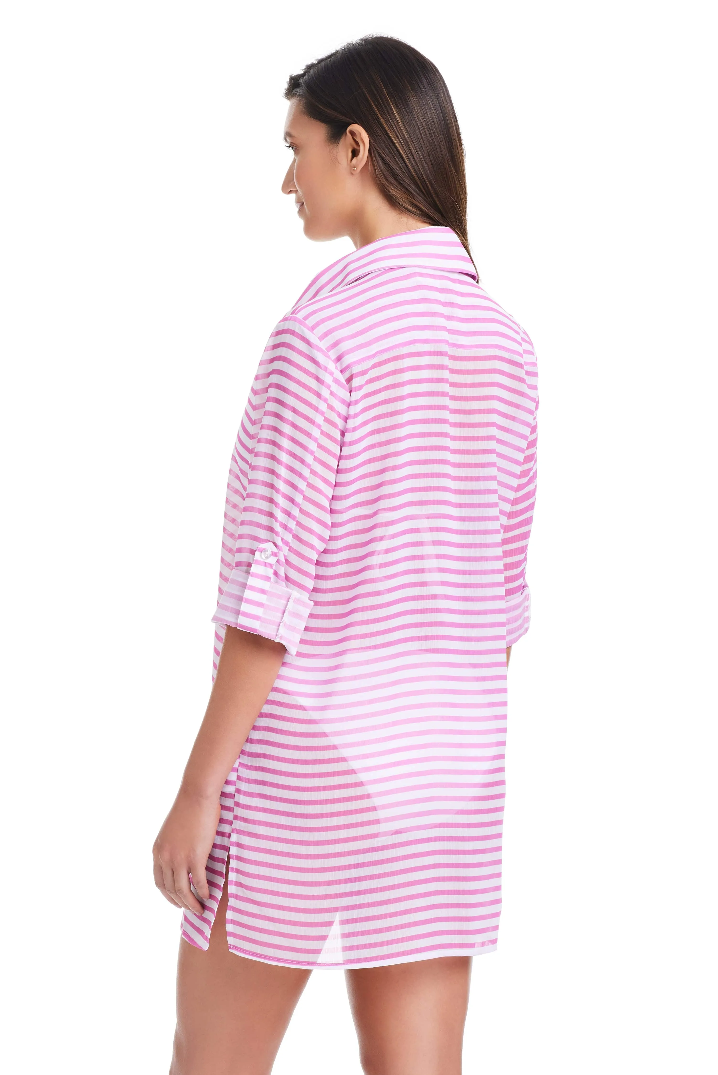 Smooth Operator Button Down Shirt Cover Up sold by Bleu Rod Beattie product image thumbnail 3