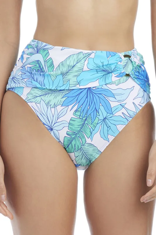 Riviera Retreat High Waist Bikini Bottom made by Bleu Rod Beattie
