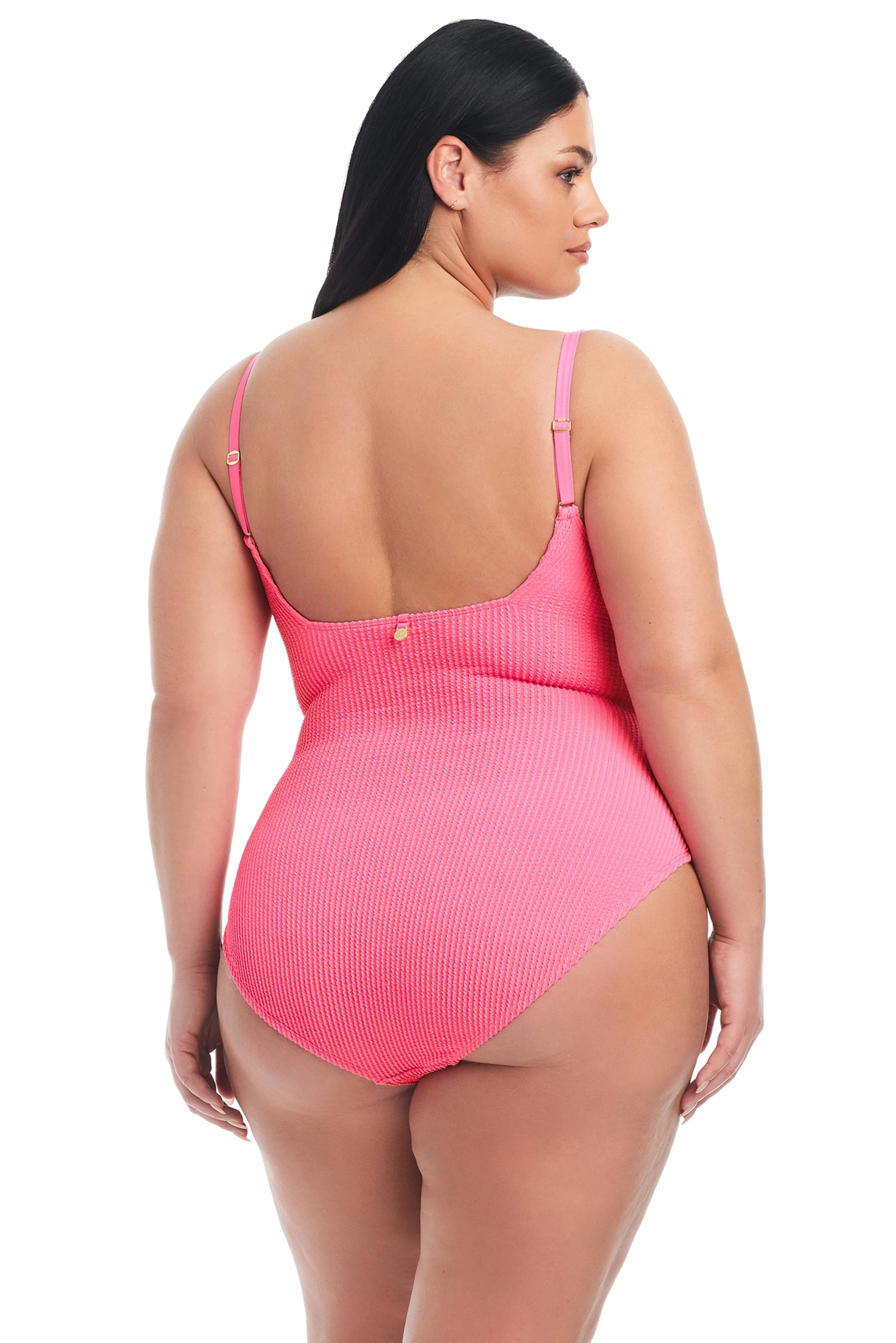 Pucker Up Square Neck Plus One-Piece Swimsuit sold by Bleu Rod Beattie product image thumbnail 2