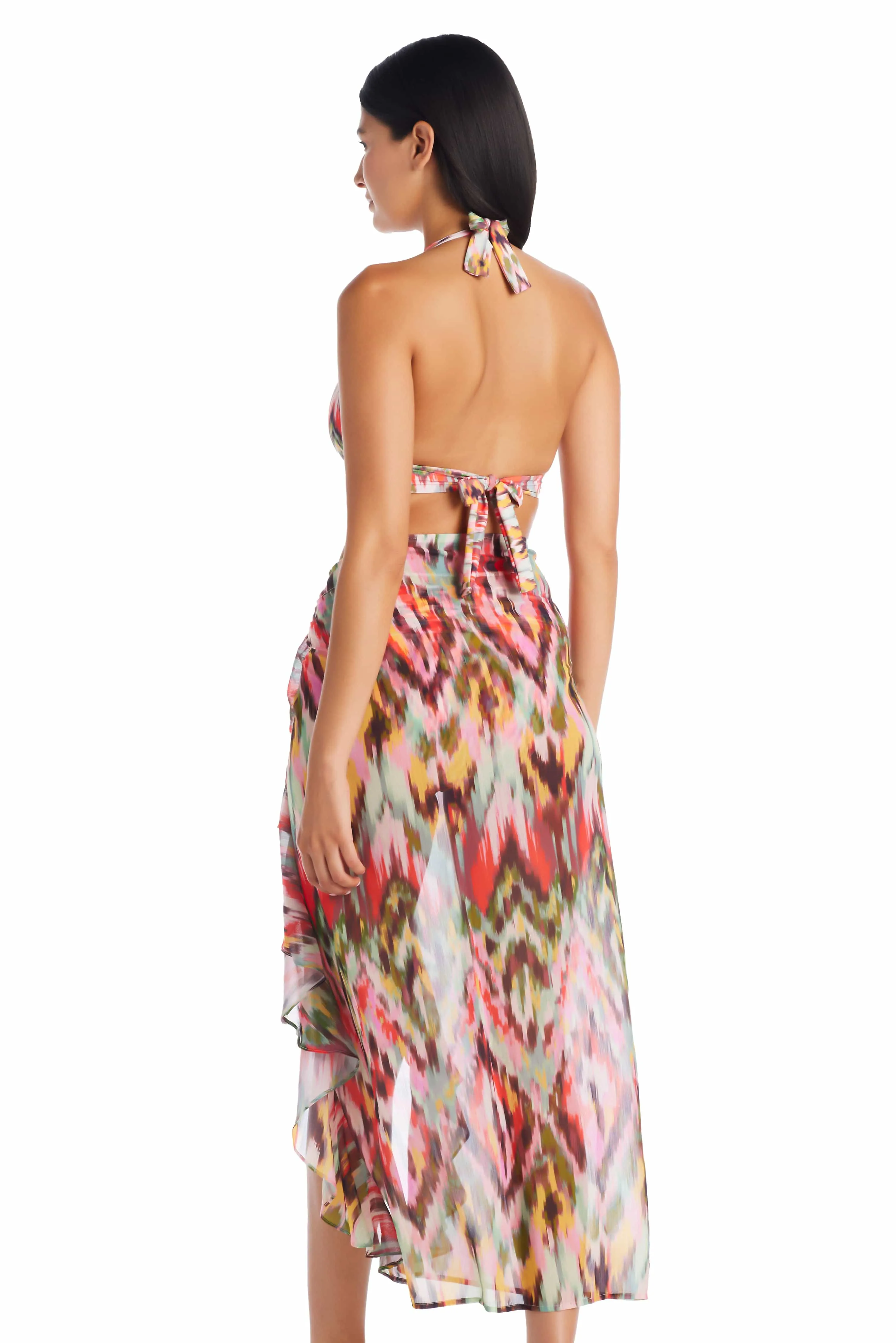 Free Spirit Long Chiffon Ruffle Pareo Cover Up sold by Bleu Rod Beattie product image thumbnail 3