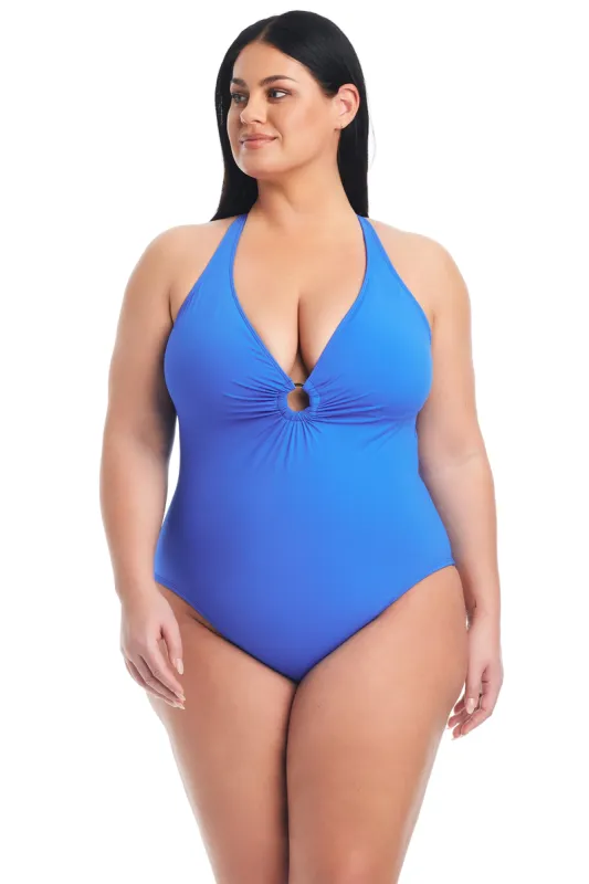 Ring Me Up Plunge  Plus Size Women's One-Piece Swimsuit sold by Bleu Rod Beattie