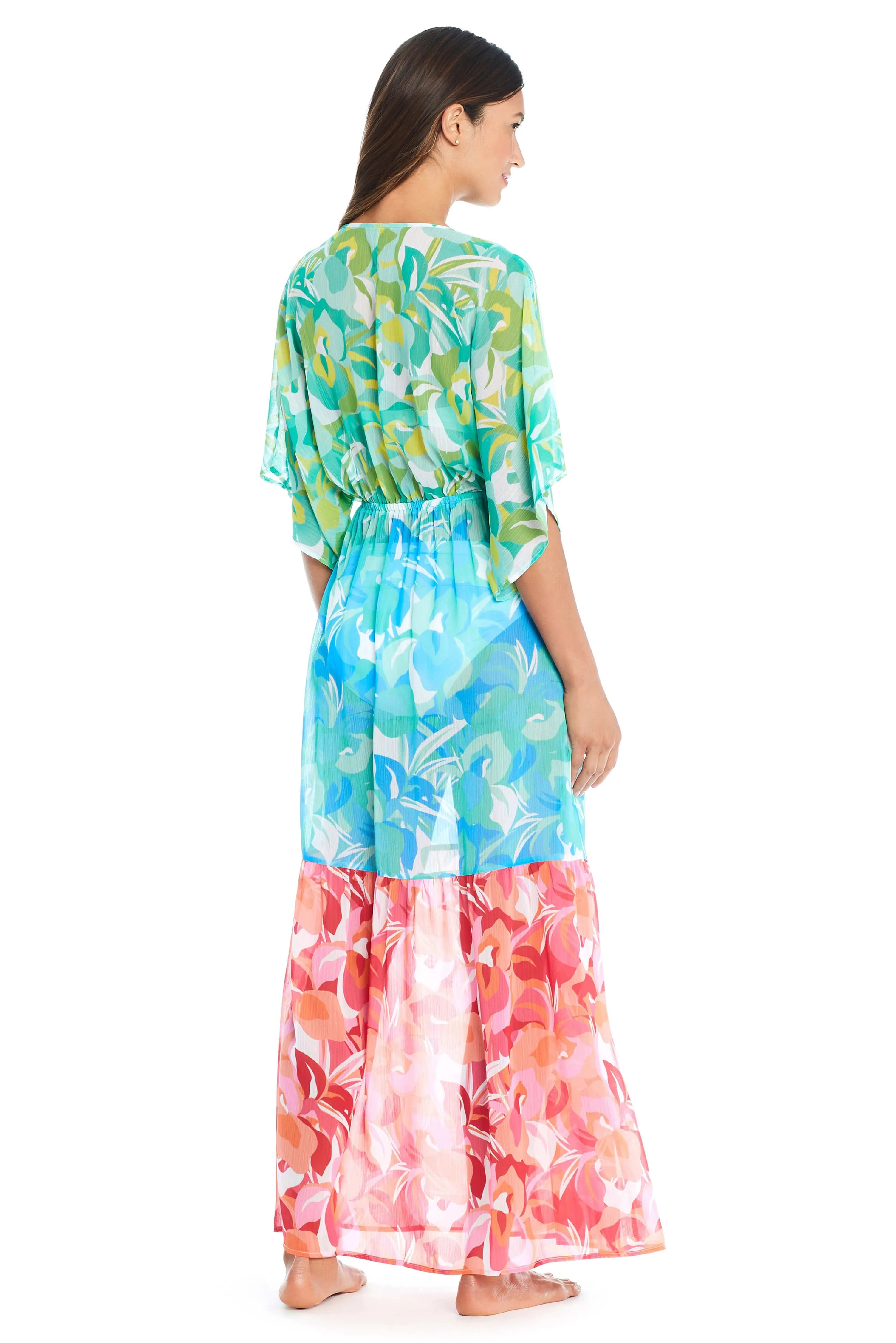 Summer Escapes Chiffon Cover-Up Dress sold by Bleu Rod Beattie product image thumbnail 3