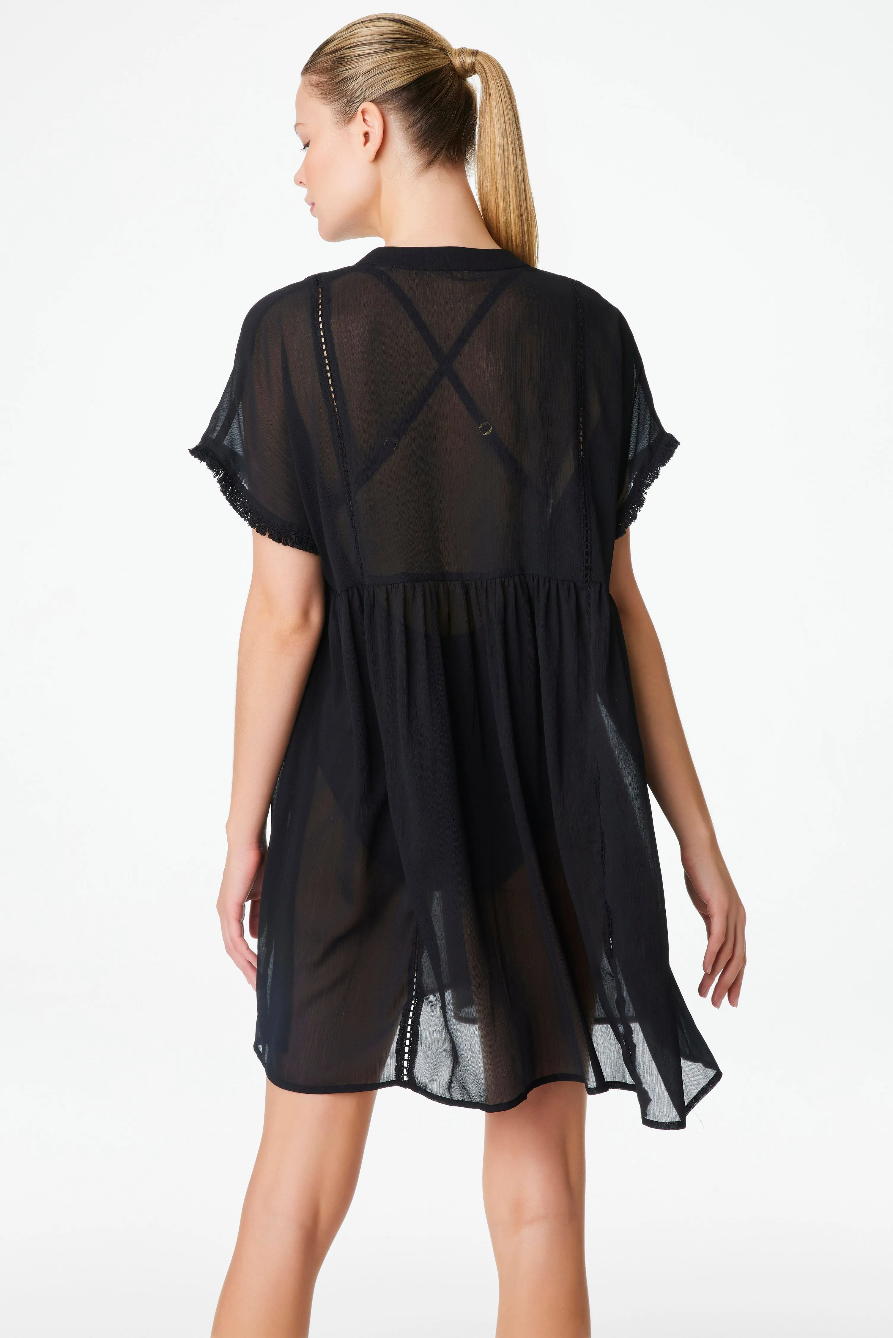 Gypset Embroidery Dress Cover Up sold by Bleu Rod Beattie product image thumbnail 3