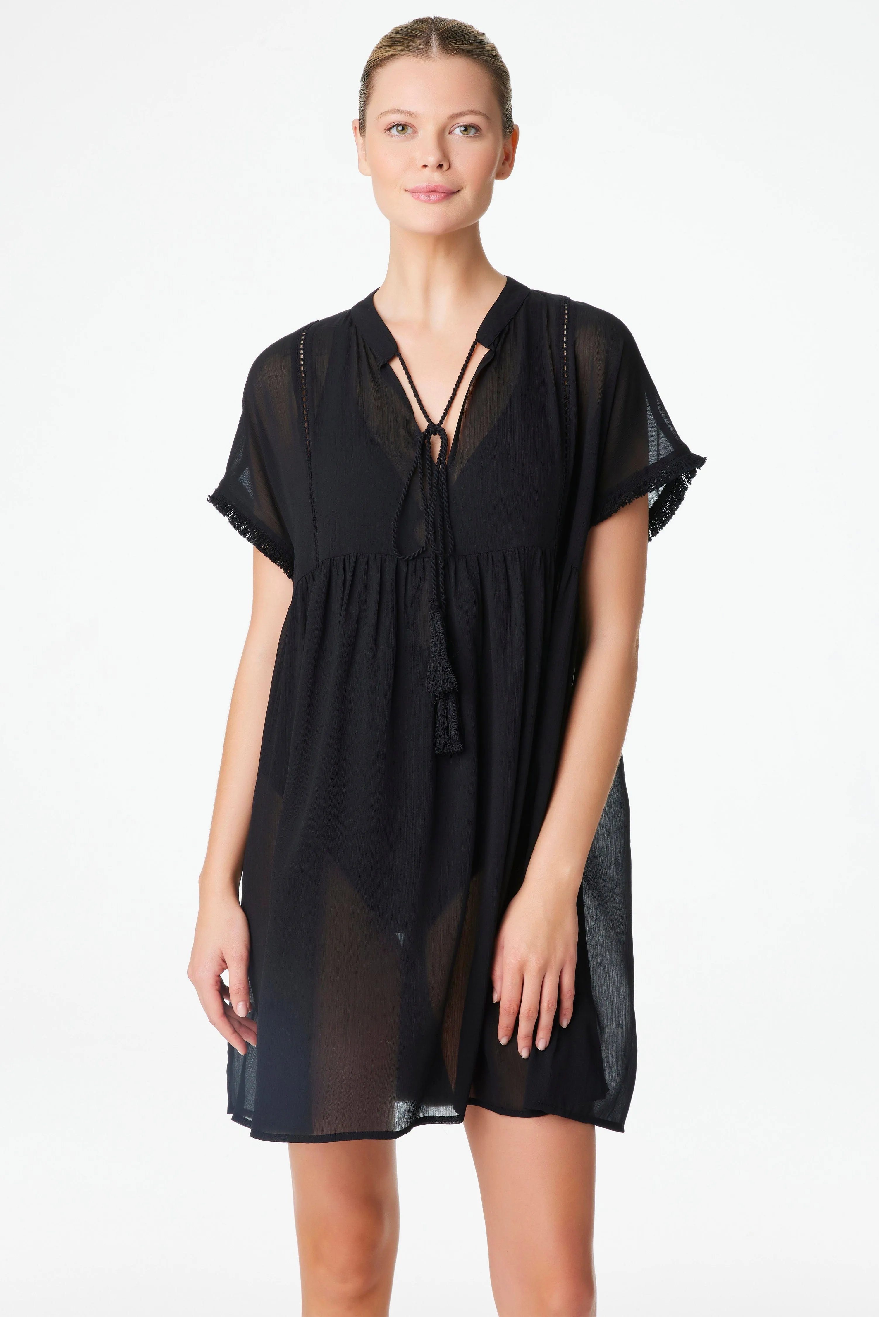 Gypset Embroidery Dress Cover Up sold by Bleu Rod Beattie product image thumbnail 2