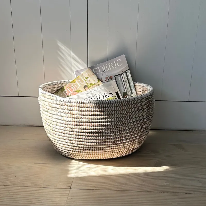 Senegalese Oval Storage Baskets sold by Bloomist