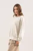 WASHED CREWNECK LONG SLEEVE KNIT TOP sold by Blu Pepper