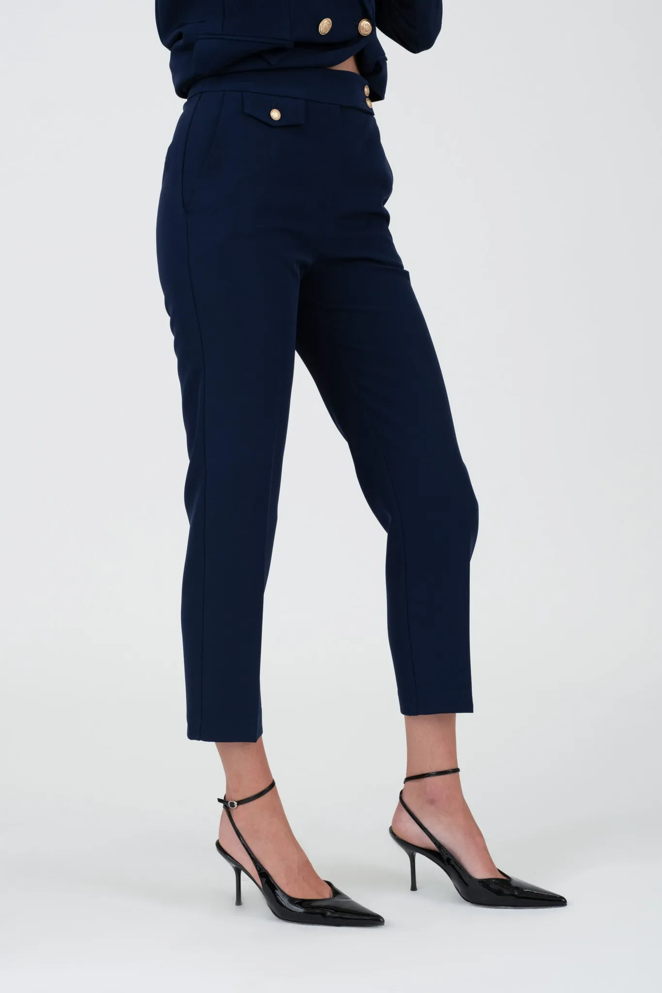 SOLID GOLD HARDWARE MIDI PANTS sold by Blu Pepper product image thumbnail 3