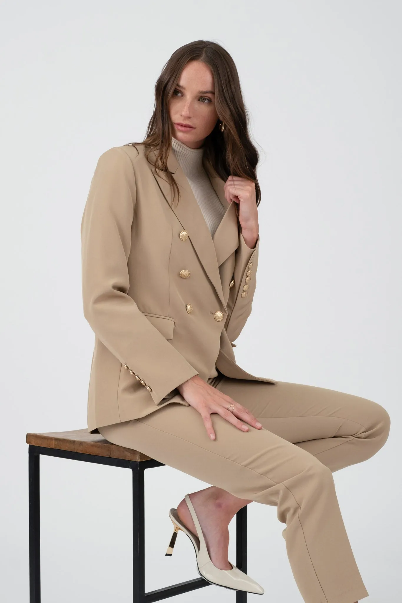 SOLID GOLD HARDWARE MIDI PANTS sold by Blu Pepper product image thumbnail 5