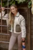 FAUX SHEARLING BUTTON DOWN COLLARED JACKET sold by Blu Pepper