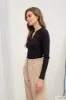 COLLARED GOLD SNAP BUTTON LONG SLEEVE SWEATER KNIT sold by Blu Pepper