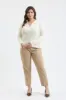 PLUS COLLARED GOLD SNAP BUTTON LONG SLEEVE SWEATER sold by Blu Pepper