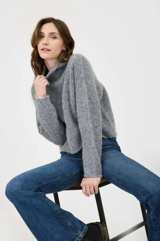 TURTLENECK LONG SLEEVE KNIT SWEATER sold by Blu Pepper