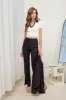 HIGH WAIST FLARE SLIT HEM DRESS PANTS sold by Blu Pepper