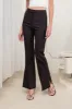 HIGH WAIST FLARE SLIT HEM DRESS PANTS sold by Blu Pepper