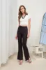 HIGH WAIST FLARE SLIT HEM DRESS PANTS sold by Blu Pepper