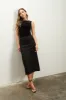 VELVET BOAT NECK SLEEVELESS KNIT TOP sold by Blu Pepper