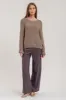 CHUNKY KNIT LONG CUFF SLEEVE PULLOVER SWEATER sold by Blu Pepper