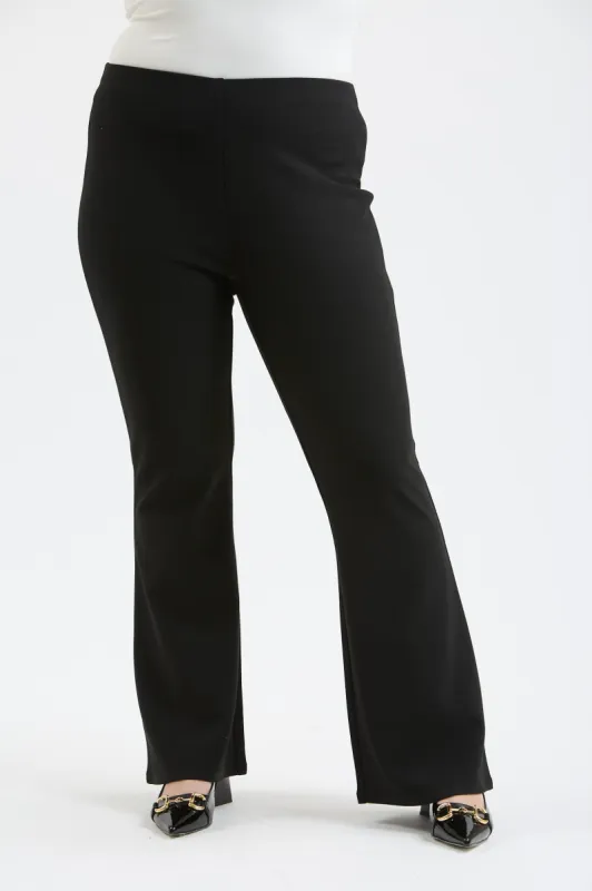 PLUS HIGH WAIST FLARE PANTS sold by Blu Pepper