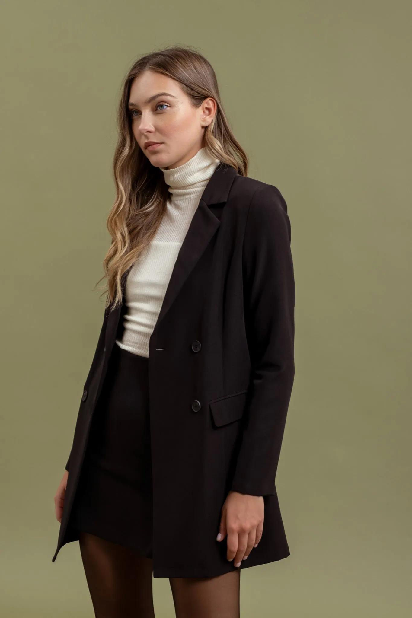 SHEER TURTLENECK LONG SLEEVE KNIT TOP sold by Blu Pepper product image thumbnail 5