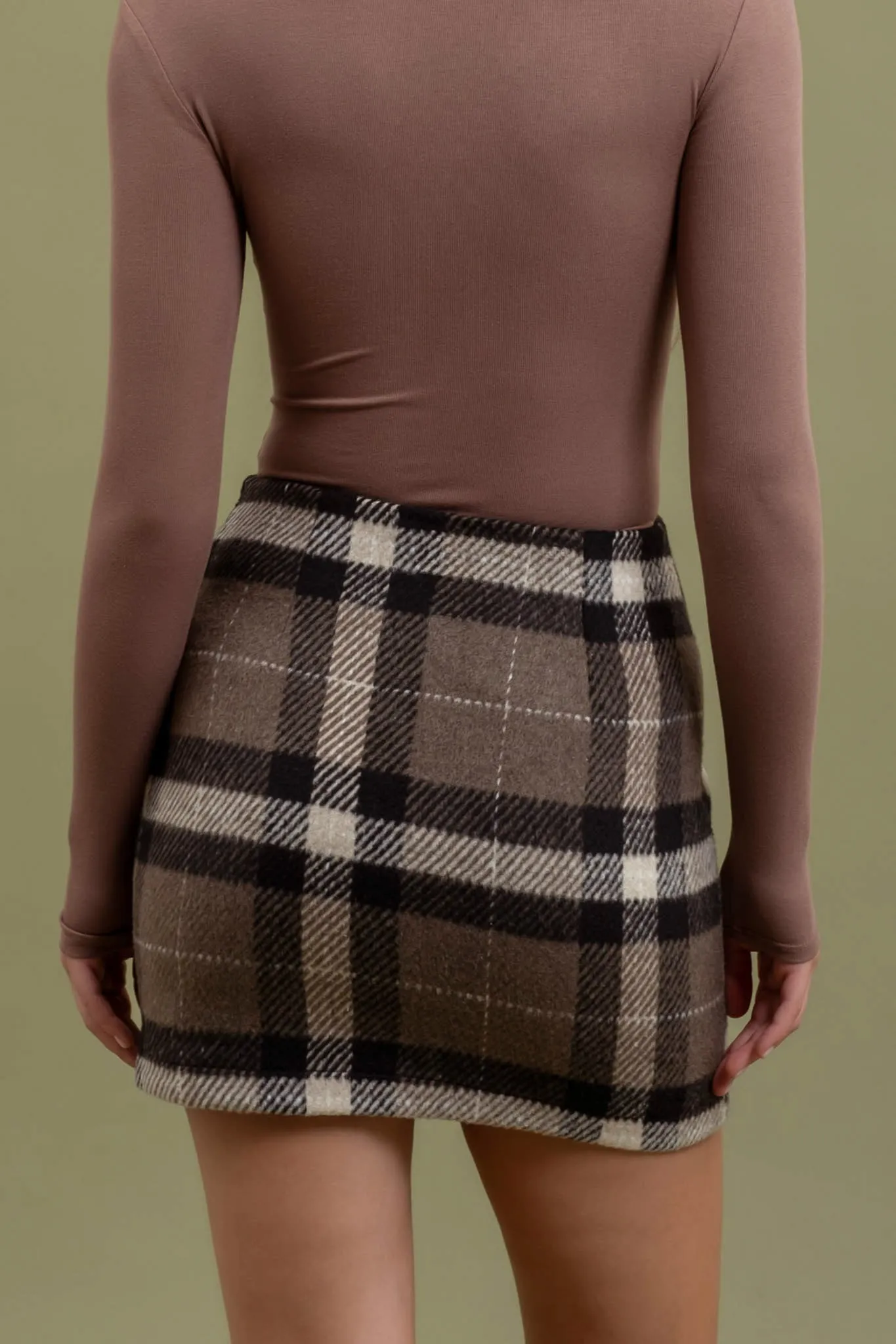 PLAID MINI SKIRT sold by Blu Pepper product image thumbnail 2